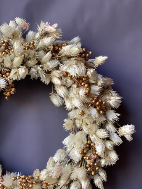 “Silver daisy”　-winter wreath-