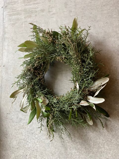 Winter wreath-Fresh green-